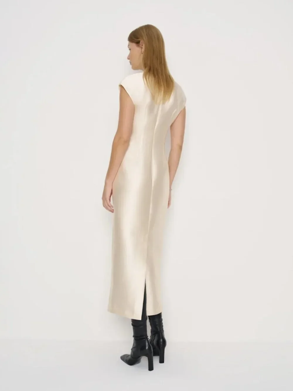 NWT Reformation Belden Dress Cream Size 4 - Picture 2 of 7